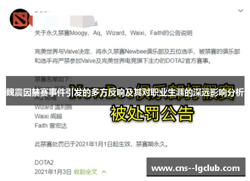 魏震因禁赛事件引发的多方反响及其对职业生涯的深远影响分析